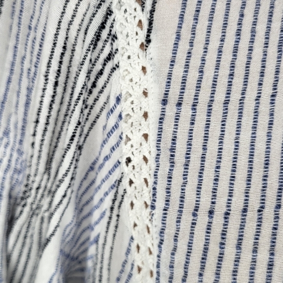 Free People Baja Babe Hooded Stripe Pullover Top Size Small $128 - Picture 8 of 10